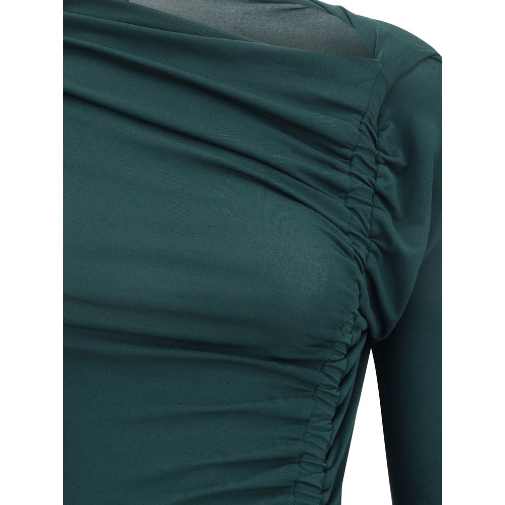 Bicolor Viscose Casual Dress