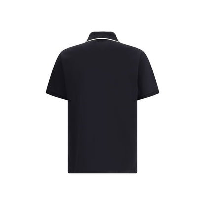 Black Cotton Polo Shirt