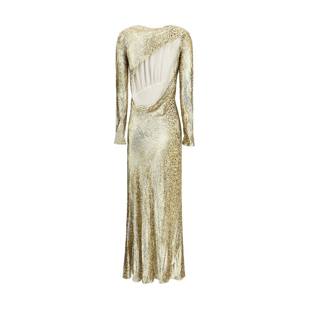 Gold Other Fibres Cocktail Dress