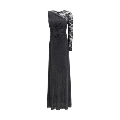 Black Polyester Casual Dress