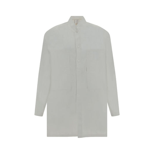 White Cotton Pattern Shirt