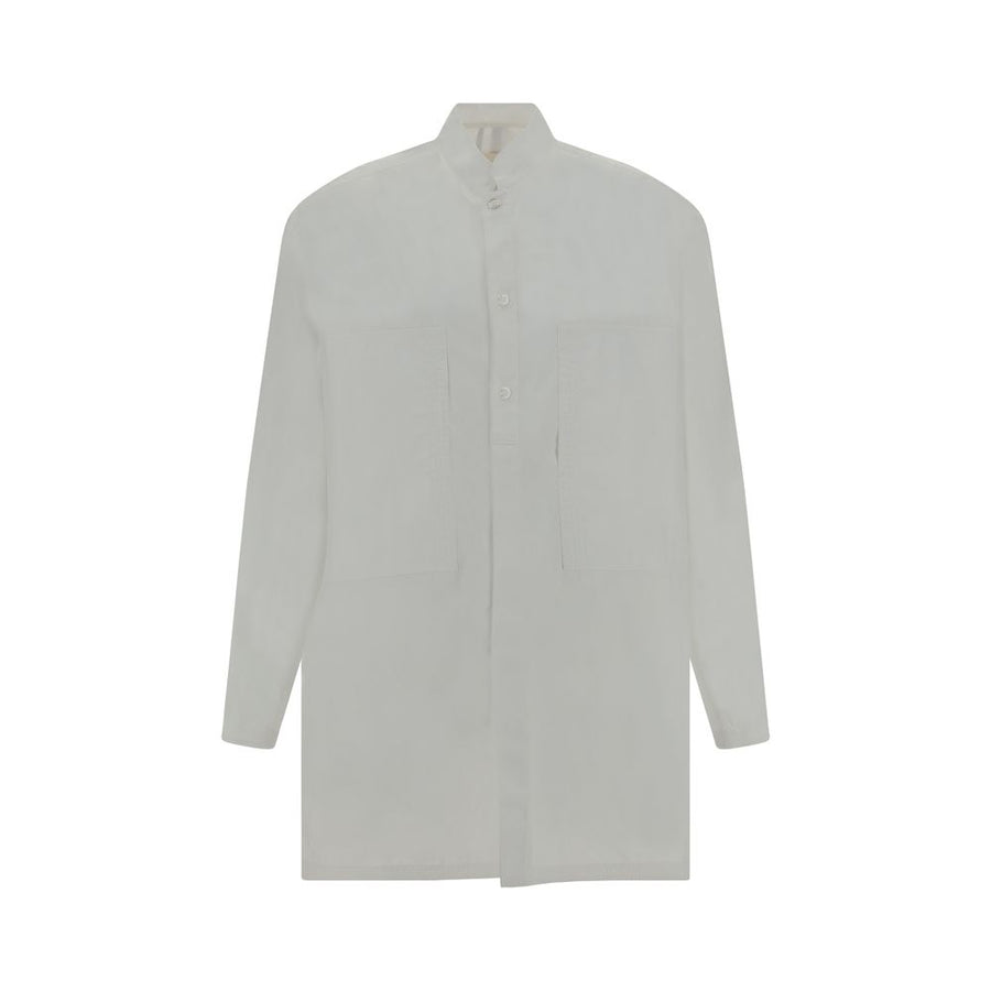 White Cotton Pattern Shirt