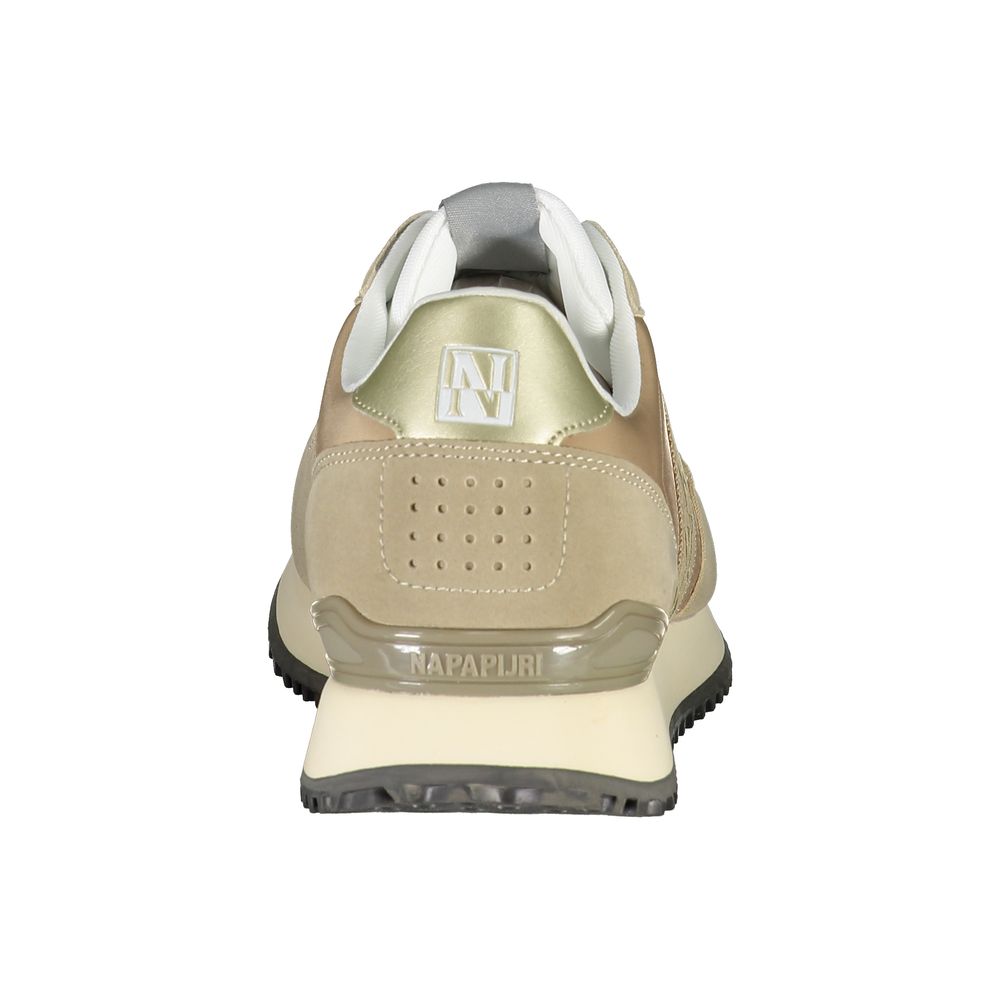 Beige Polyester Women Sneaker