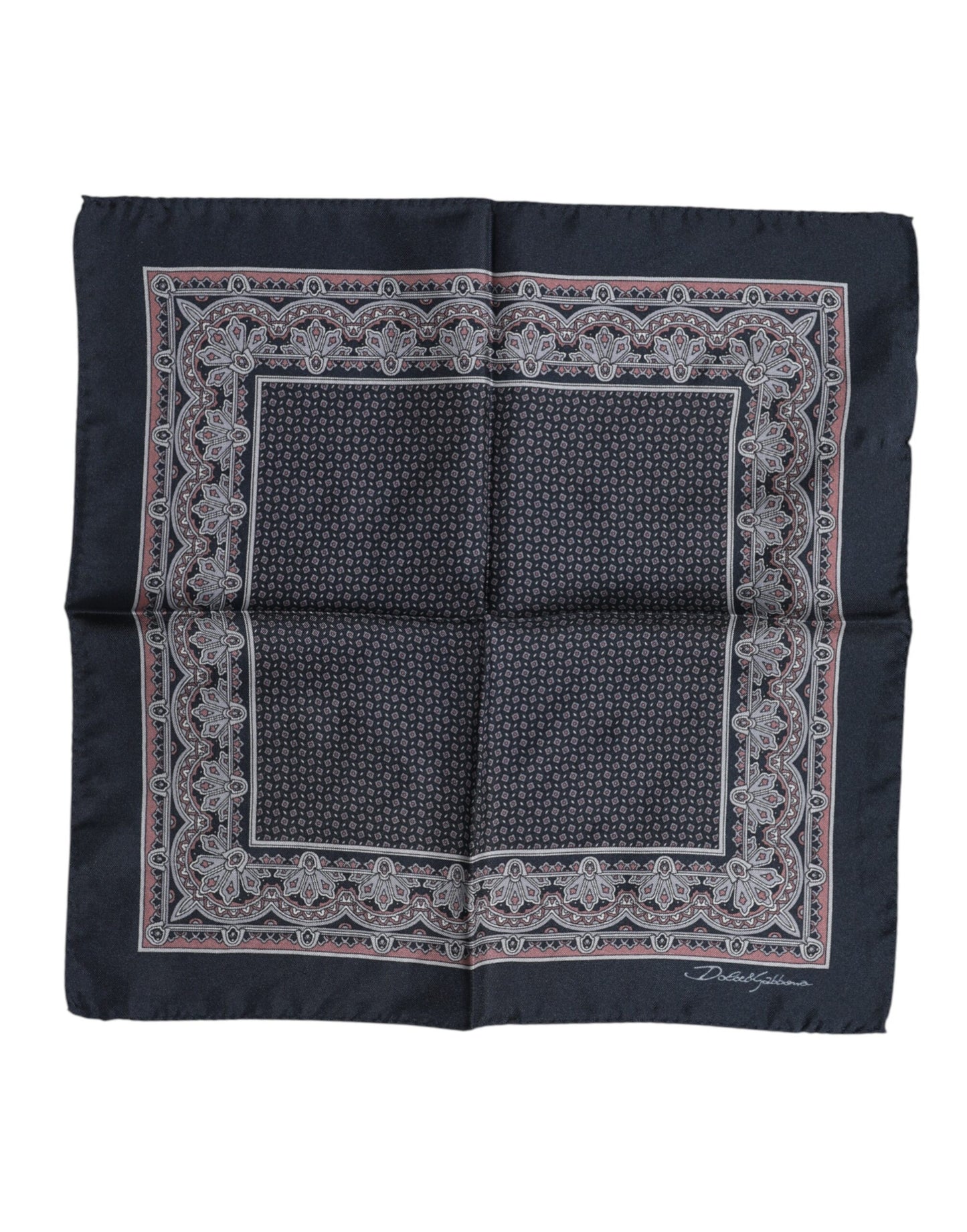 Multicolor Fantasy Silk Square Foulard Scarf