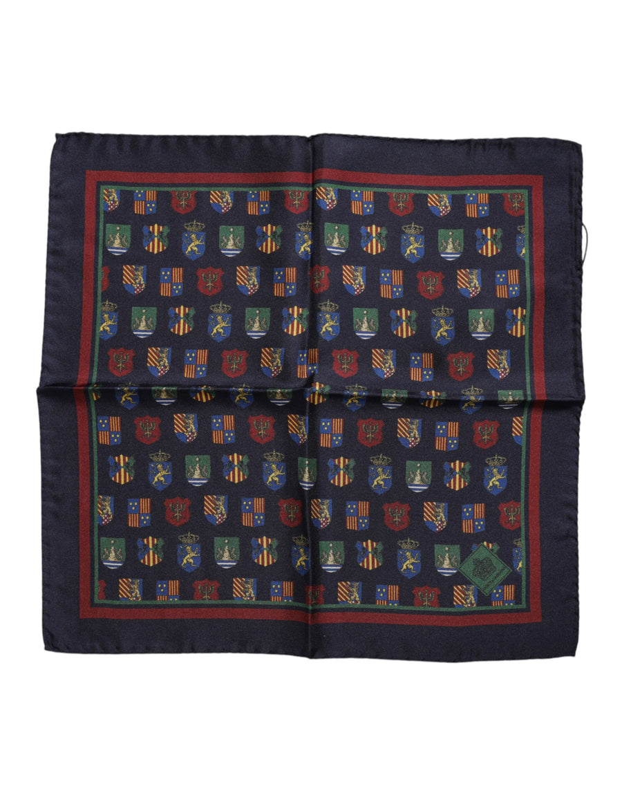 Multicolor Medals Square Foulard Scarf