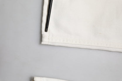 White Cotton Skinny Men Denim Jeans