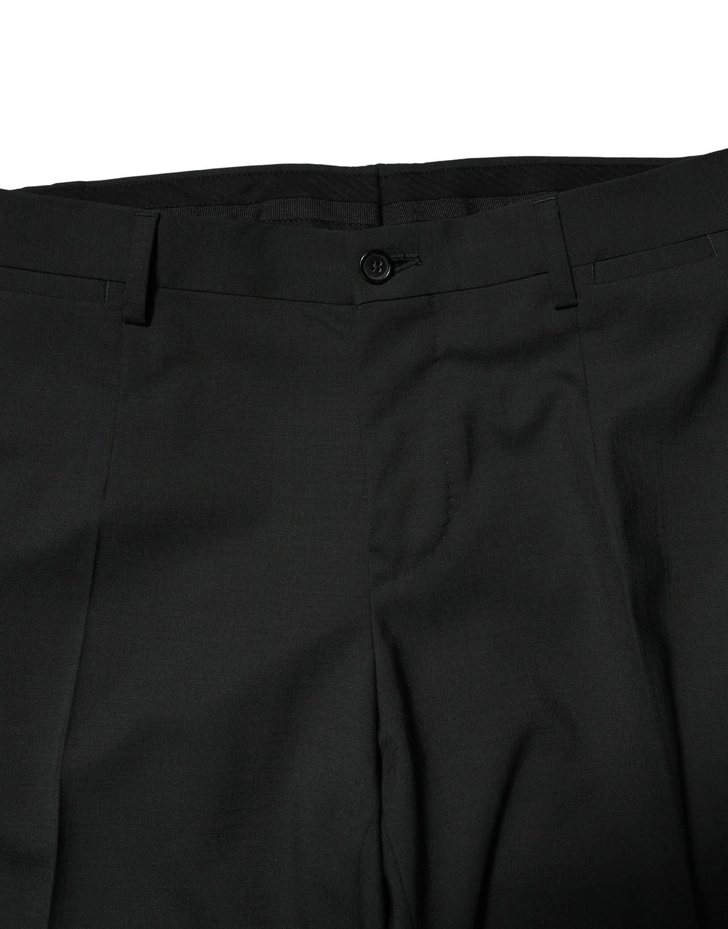 Black Wool 2 Piece Single Breasted Suit