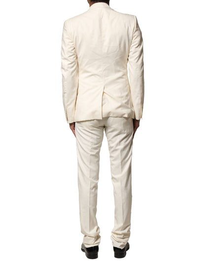 Ivory Wool 3 Piece Single Breasted Suit