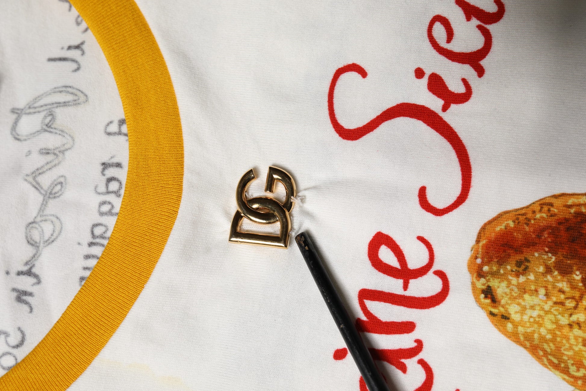 White Araneine Siciliane Sleeveless Tank Top