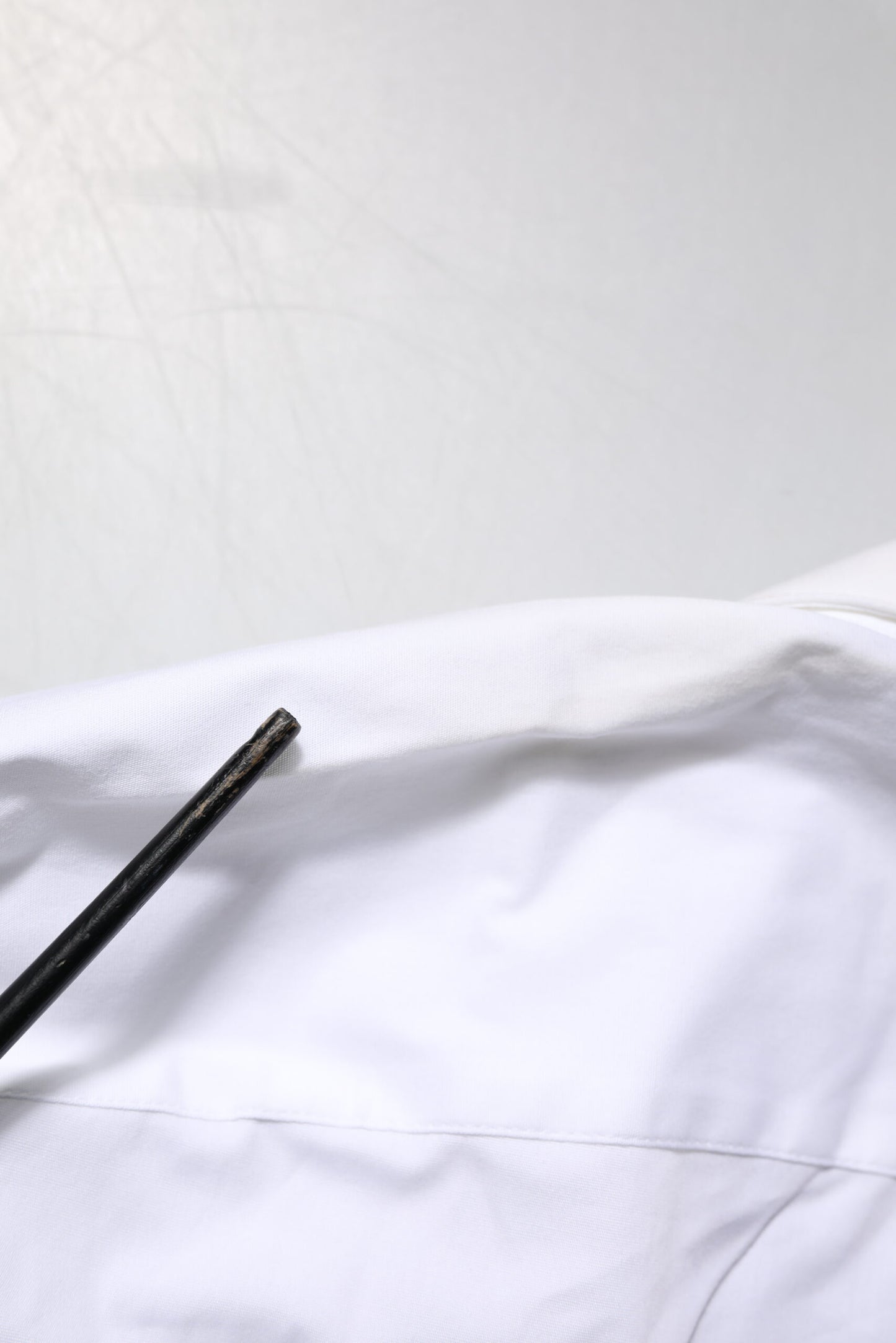 White GOLD Cotton Collared Dress Shirt Top