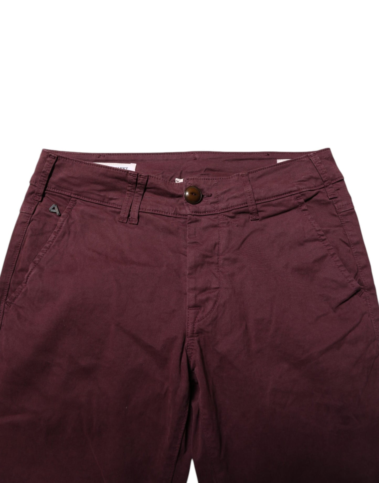 Maroon Cotton Stretch Skinny Fit Men Denim Jeans