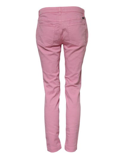 Pink Cotton PRETTY Skinny Denim Jeans