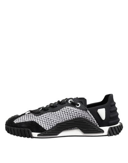 Black Logo Lace Up Low Top NS1 Sneakers Shoes