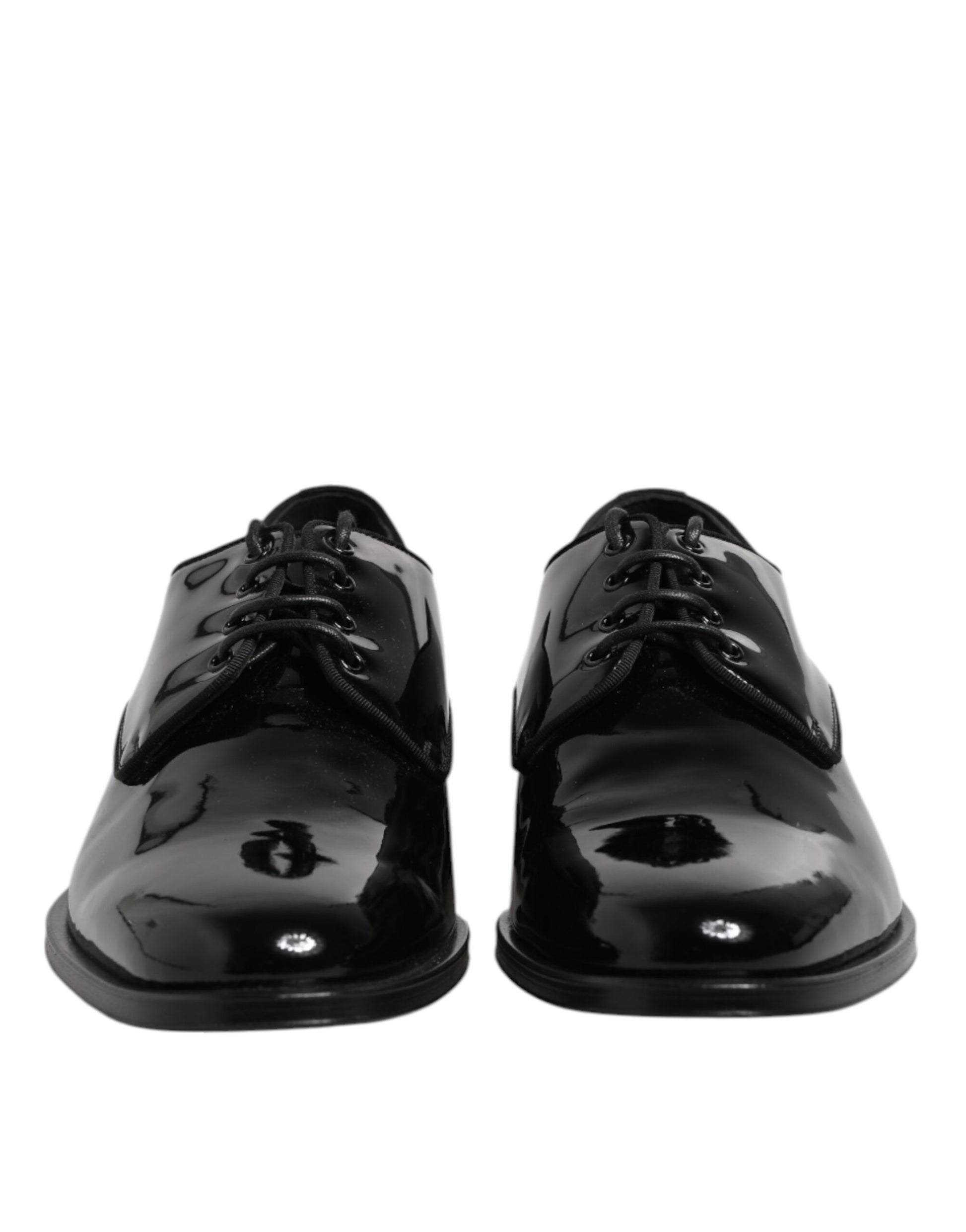 Black Patent Leather Derby Formal Dress Shoes