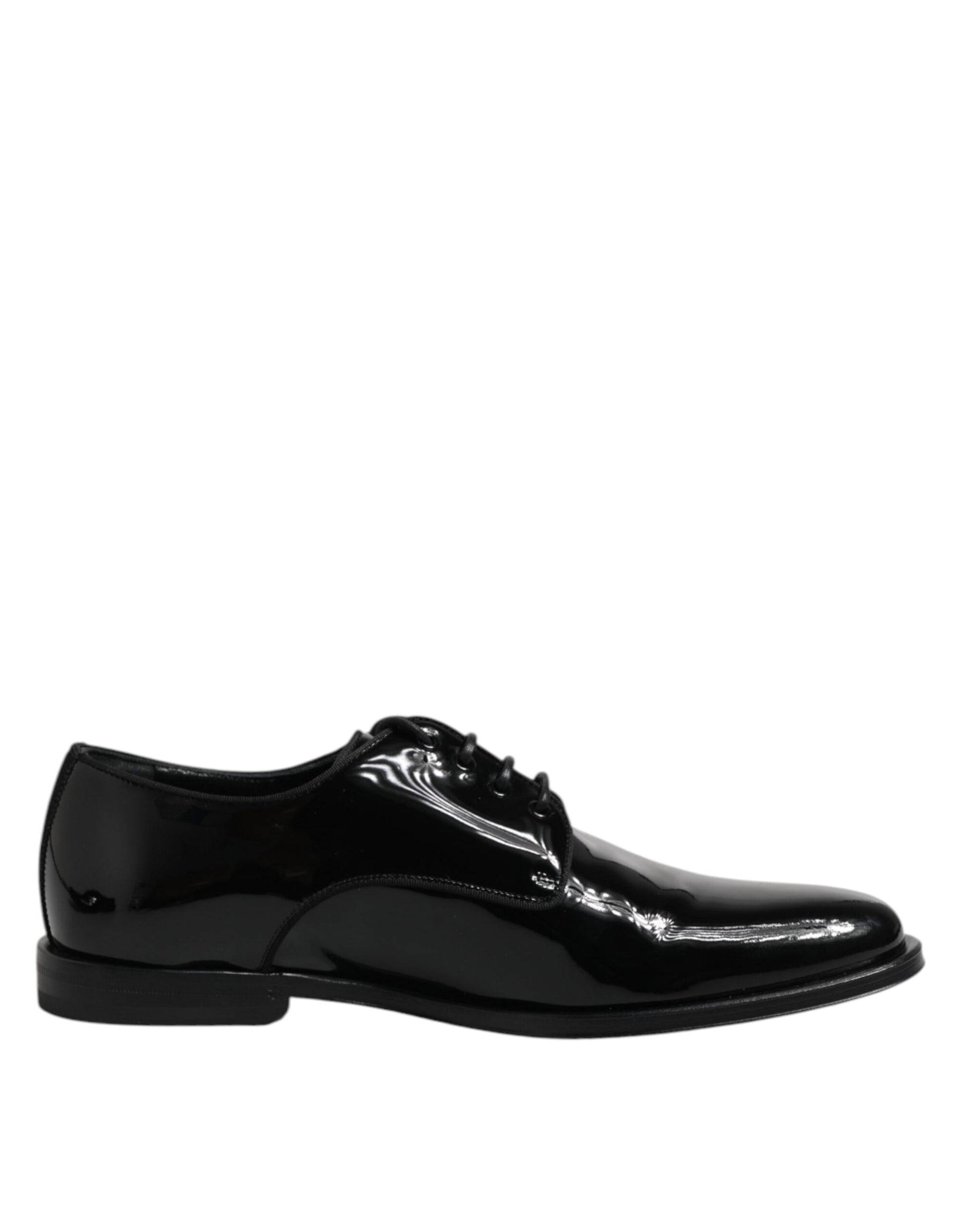 Black Patent Leather Derby Formal Dress Shoes