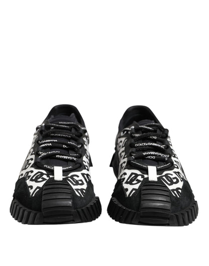 Black Logo Lace Up Low Top NS1 Sneakers Shoes