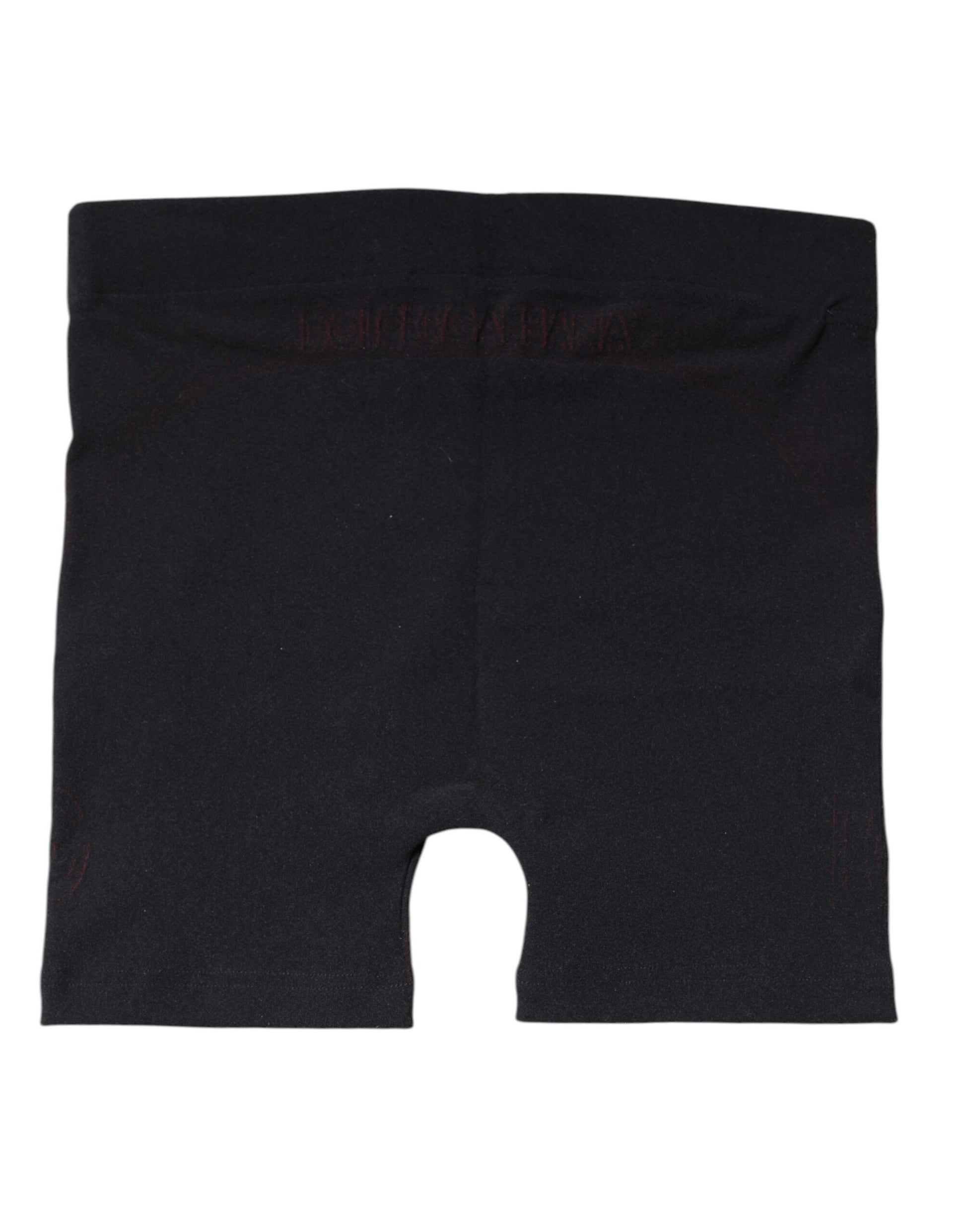 Black Nylon Stretch Boxer Shorts Underwear