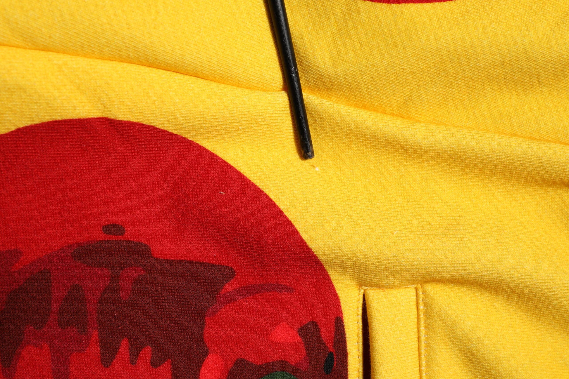 Yellow Cherry Print Jogger Sweatpants Pants