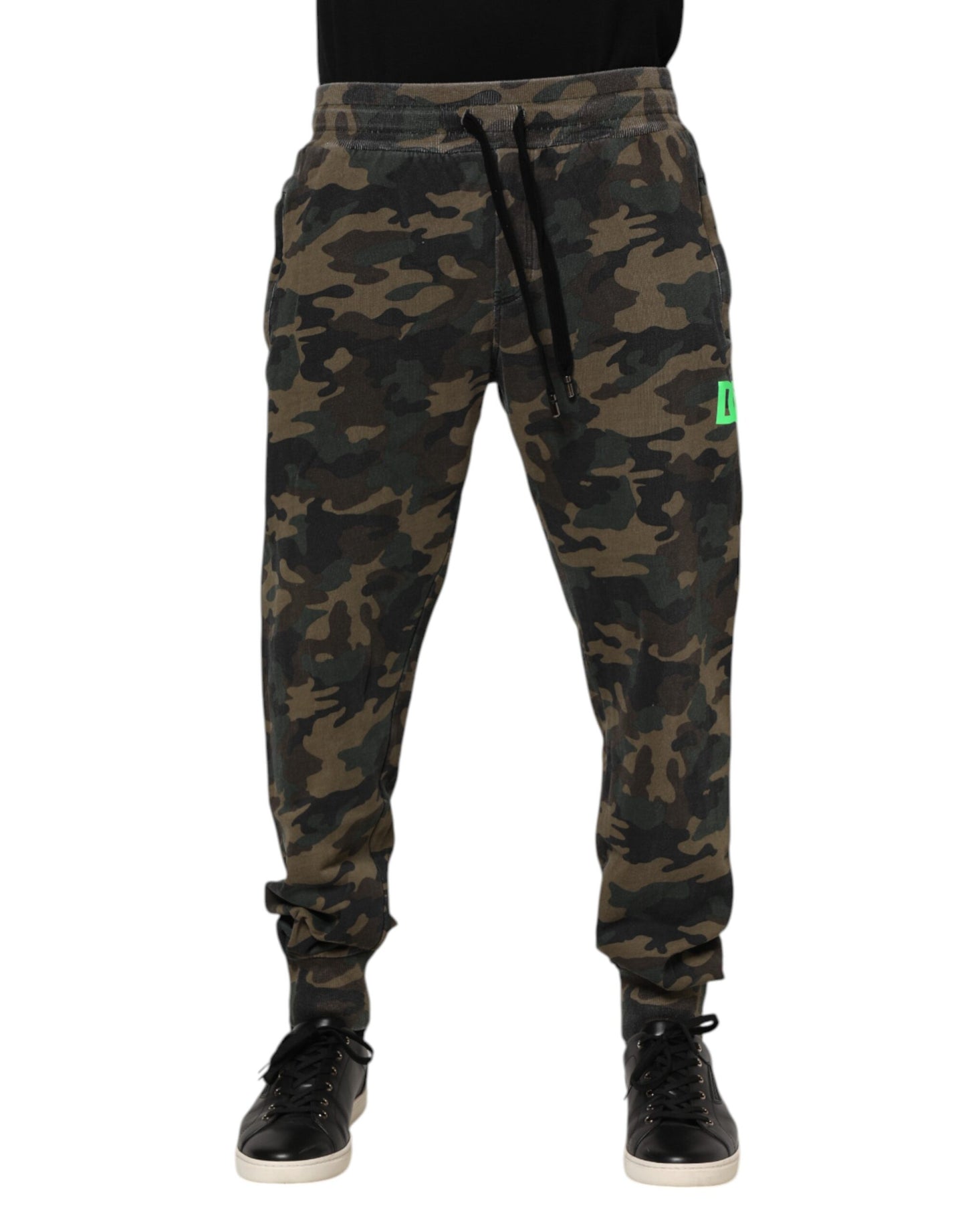 Brown Camouflage Cotton Men Jogger Pants
