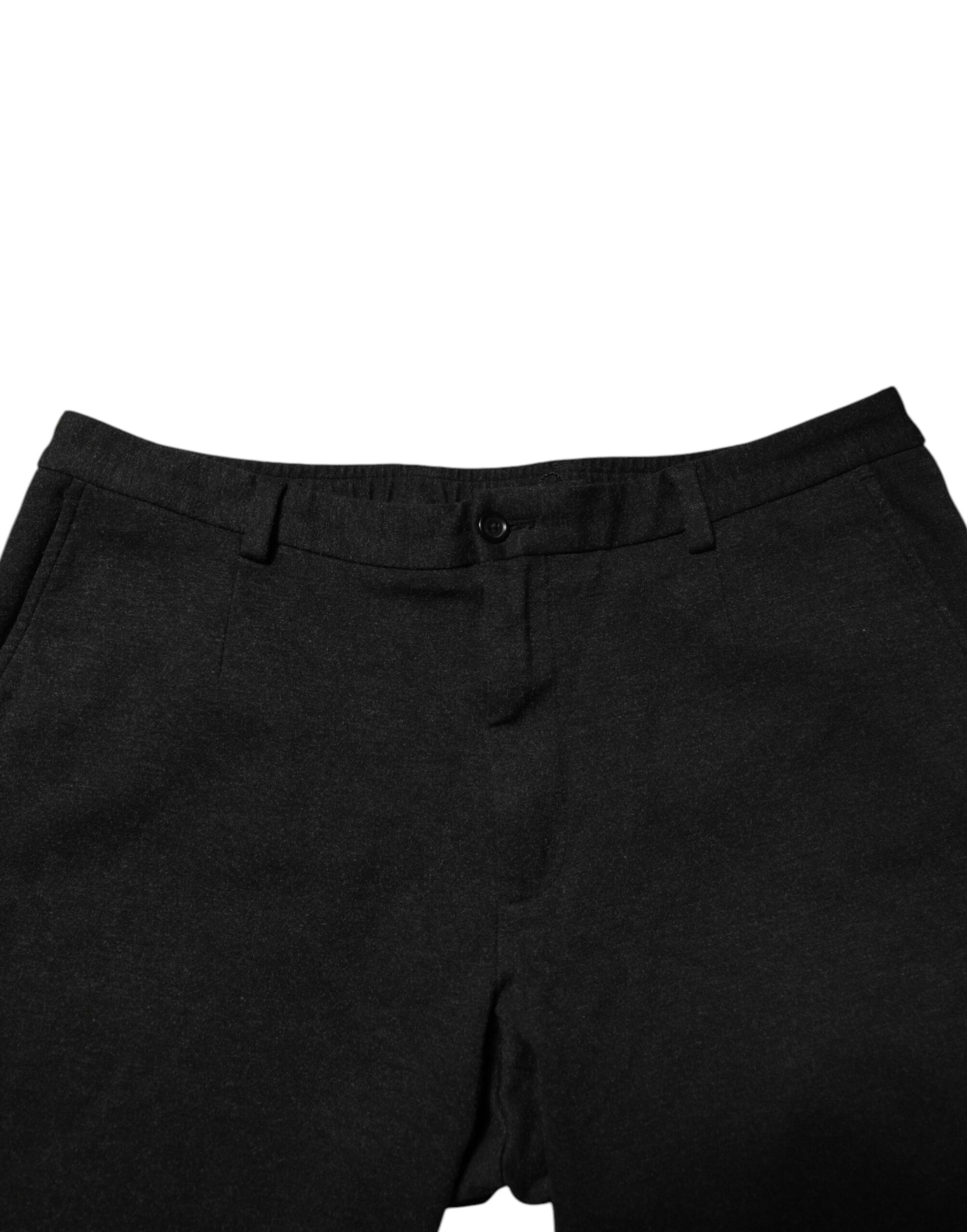 Dark Gray Viscose Dress Men Pants