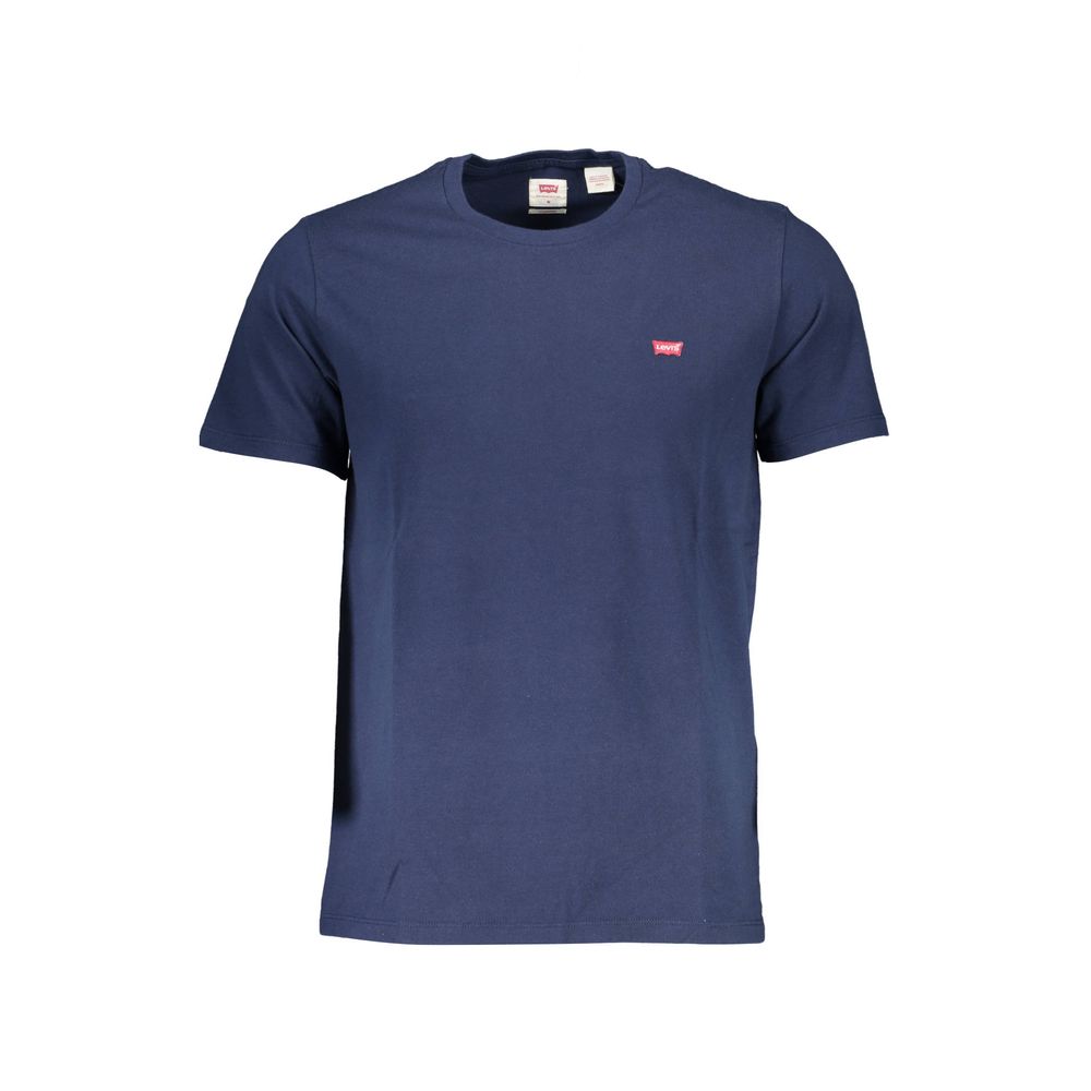 Blu Cotton Men T-Shirt