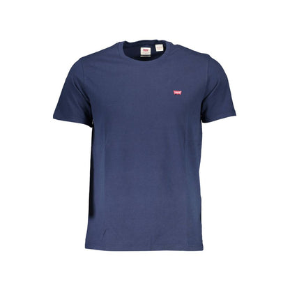 Blu Cotton Men T-Shirt