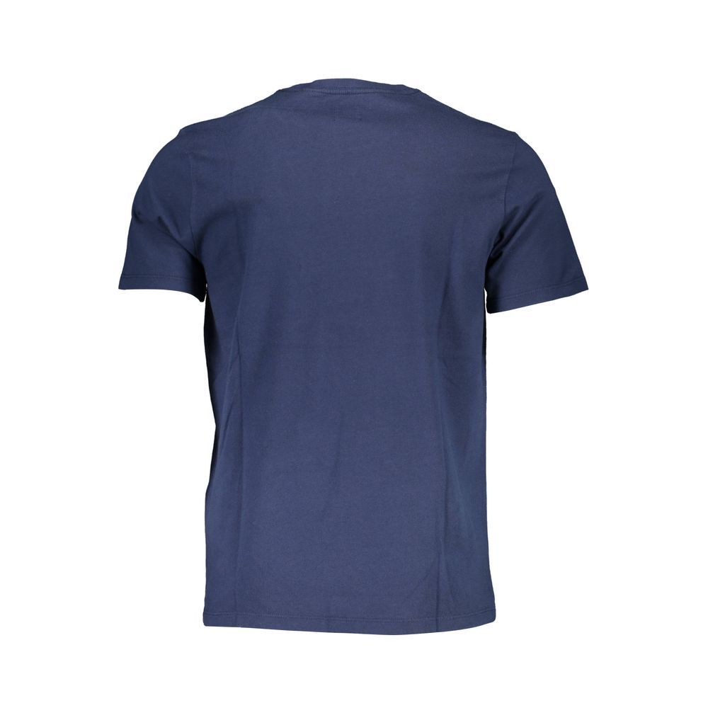 Blu Cotton Men T-Shirt