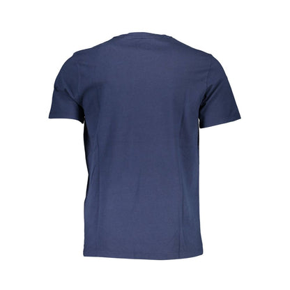 Blu Cotton Men T-Shirt