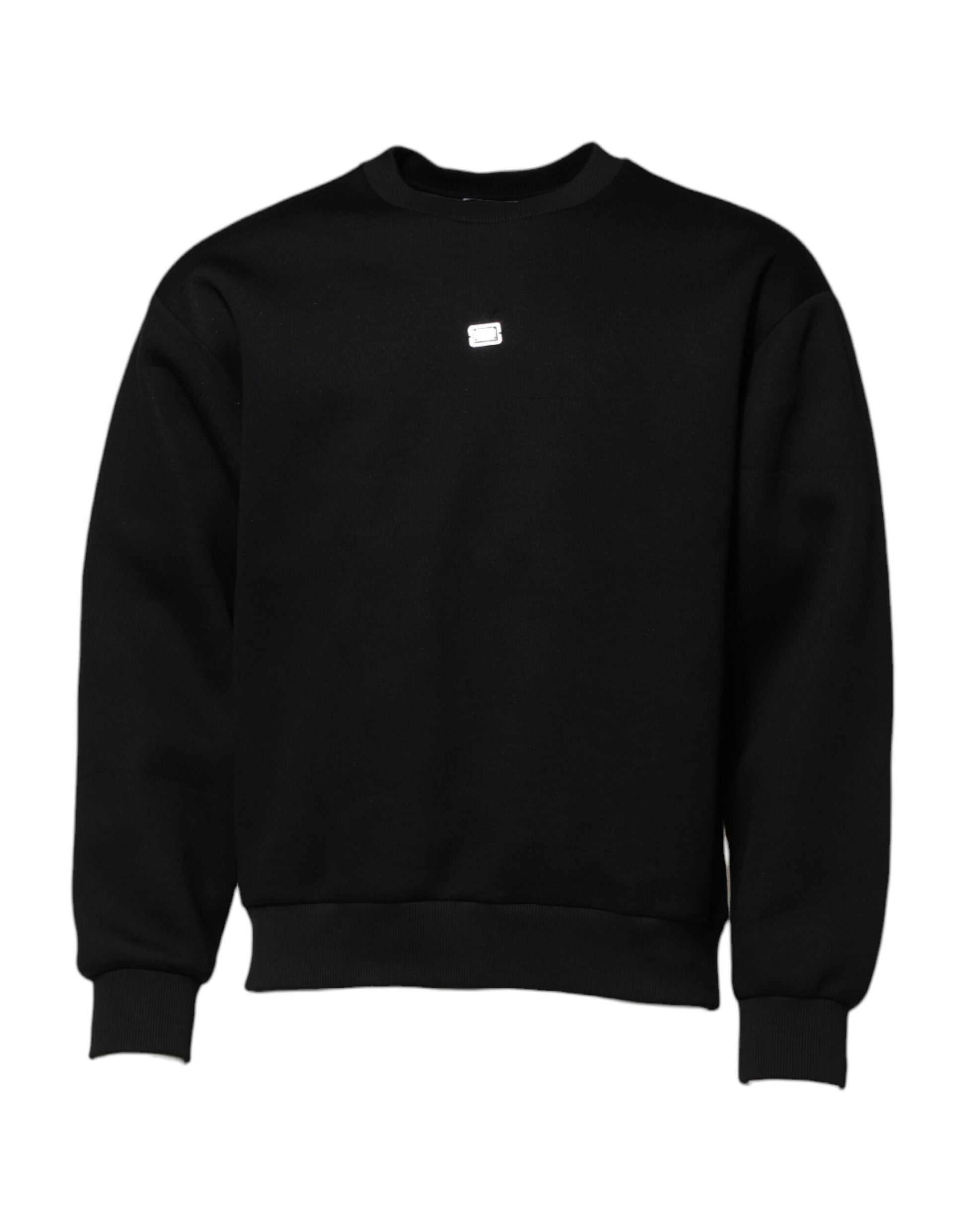 Black Modal DG Logo Plaque Pullover Sweater