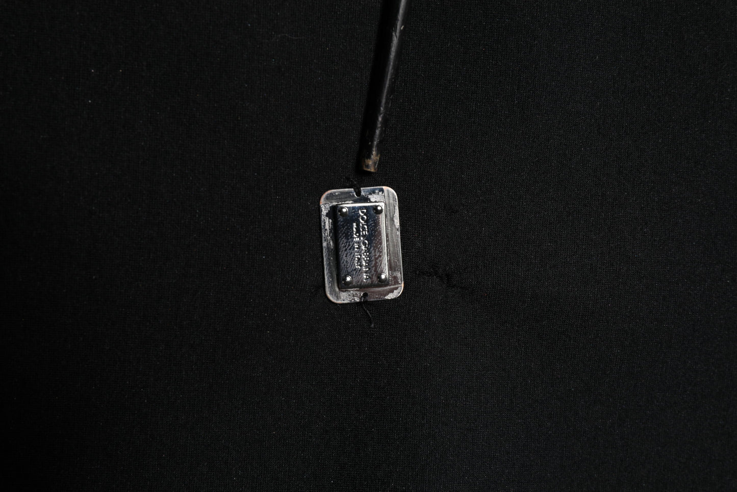 Black Modal DG Logo Plaque Pullover Sweater