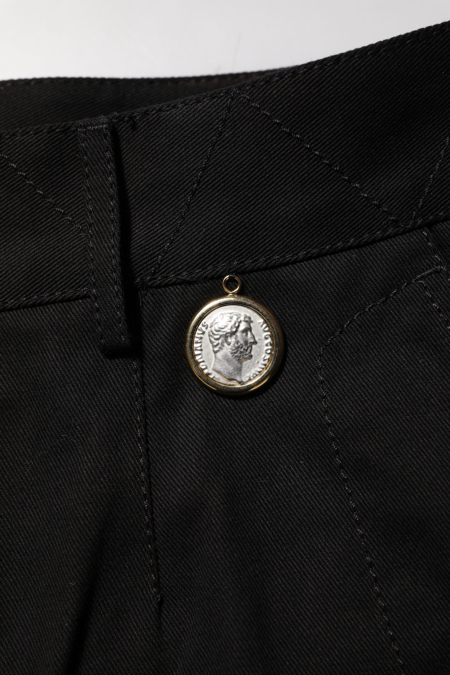 Black Cotton Knee Length Men Bermuda Shorts