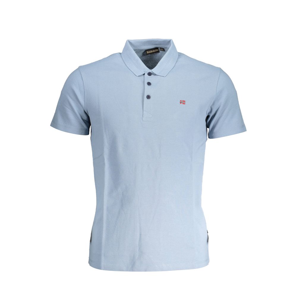 Azzurro Cotton Men Polo Shirt