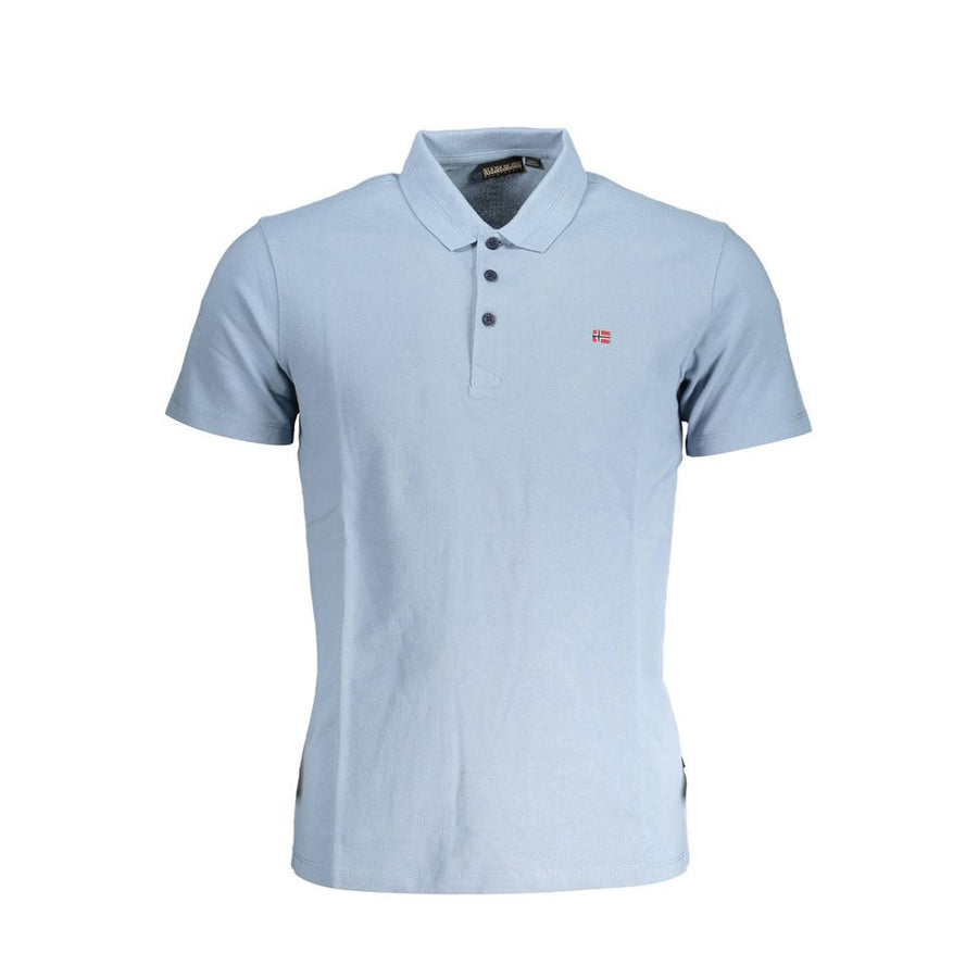 Azzurro Cotton Men Polo Shirt