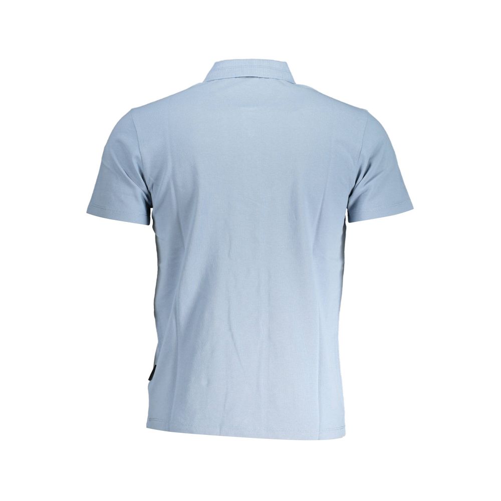 Azzurro Cotton Men Polo Shirt