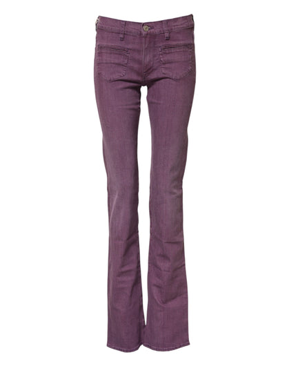 Brown High Waisted Flared Cut Pants