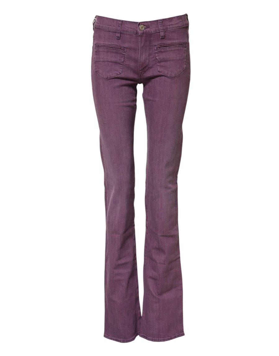 Brown High Waisted Flared Cut Pants