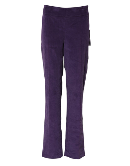 Purple High Waisted Flared Pants