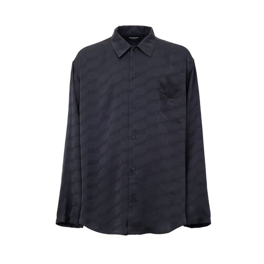 Gray Viscose Dress Shirt