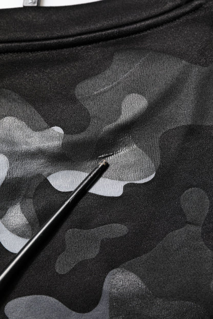 Black Camouflage Pullover Sweatshirt Sweater