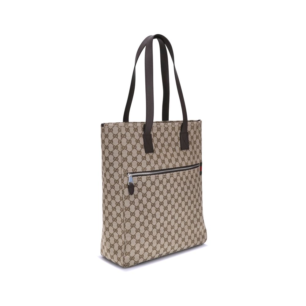 Brown Polyester Handbag