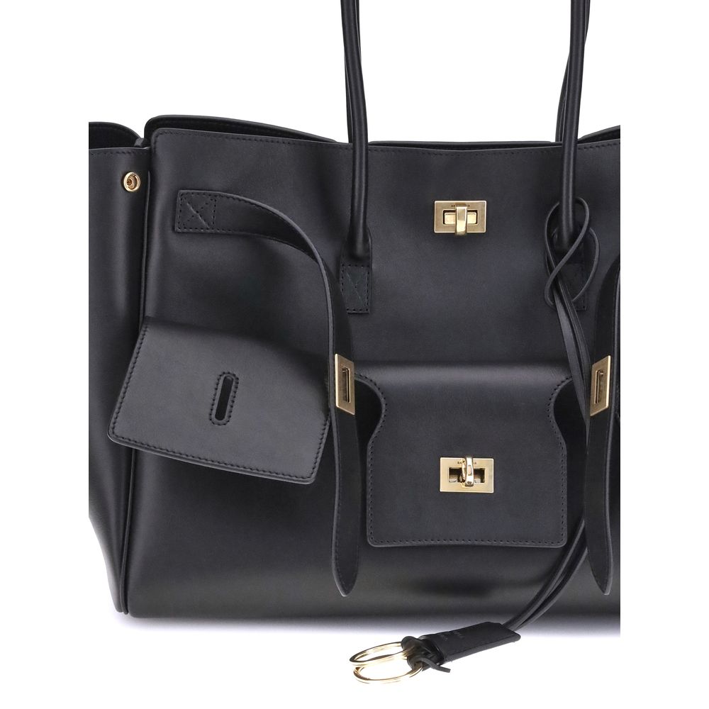 Black Calf Leather Bos Taurus Shoulder Bag