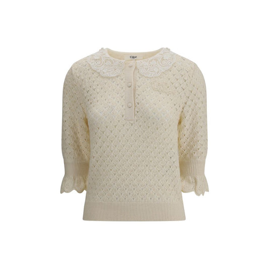 Cream Cotton Sweatshirt
