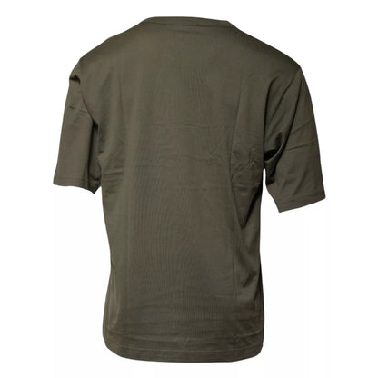 Army Green DG Love Cotton Crew Neck T-shirt