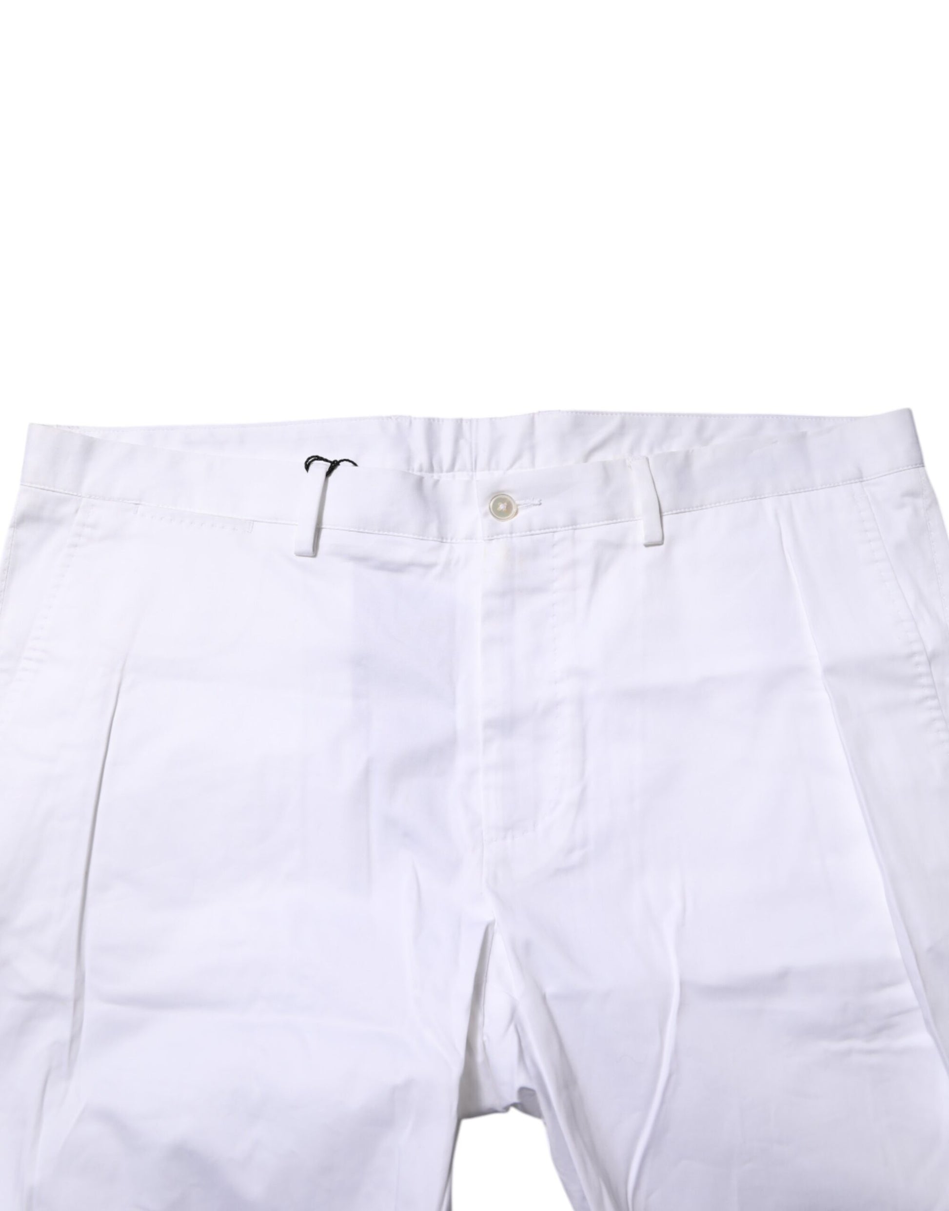 White Chinos Cotton Stretch Casual Shorts
