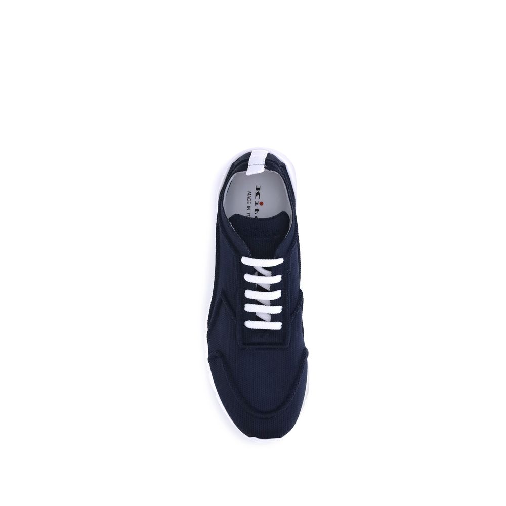 Black Cotton Athletic Sneakers