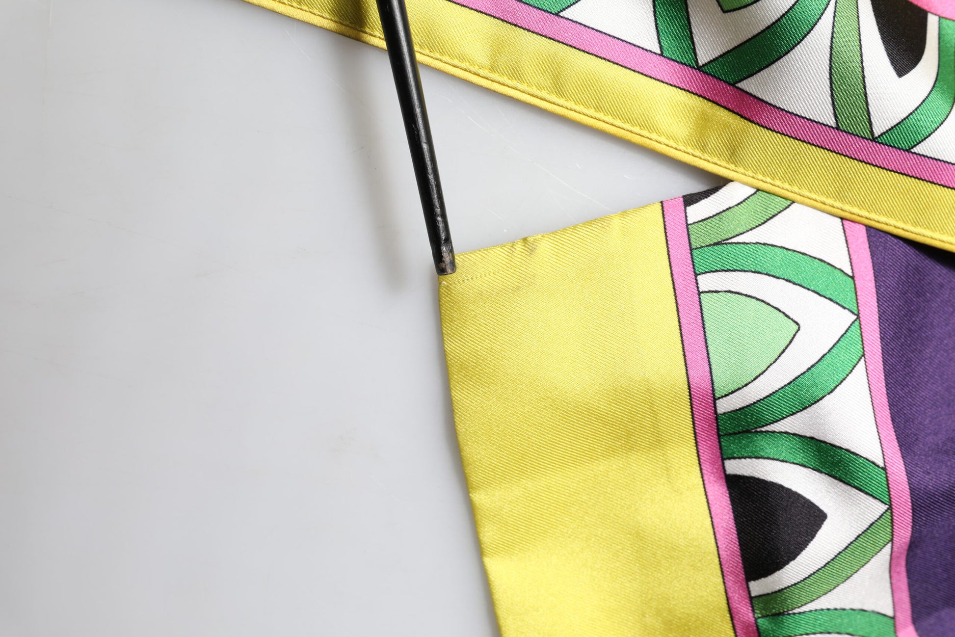 Blue Floral Print Silk Long Sleeves Wrap Robe