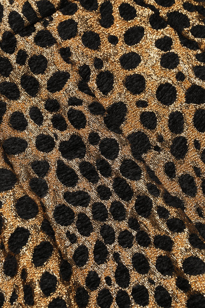 Brown Leopard High Waisted Hot Pants Shorts