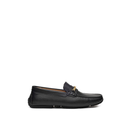 Black Leather Moccassin