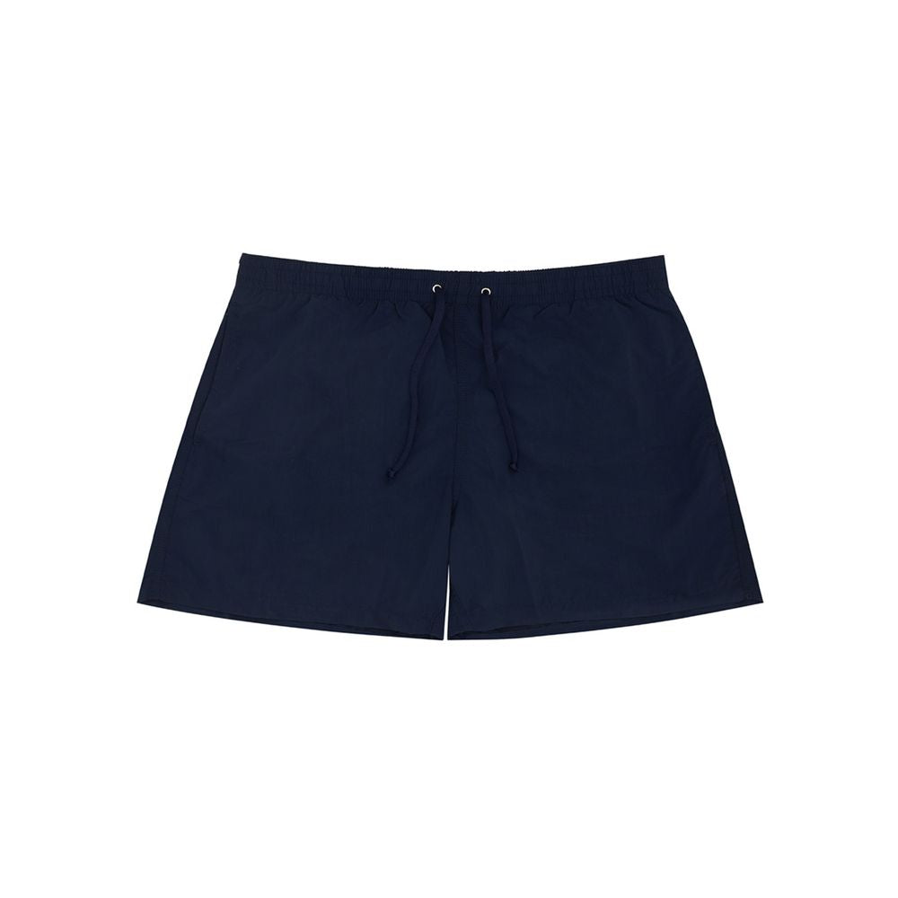Blue Polyester Swim Shorts