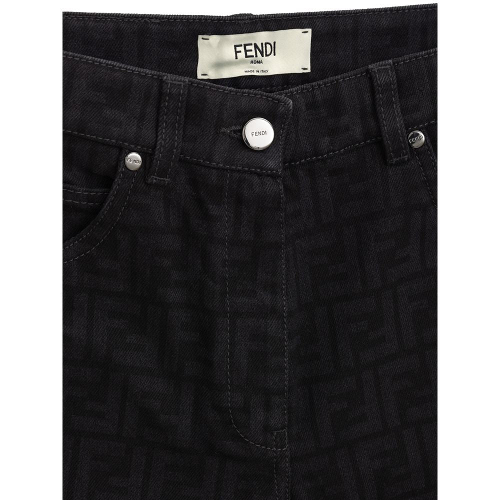 Black Cotton Slim Fit Jeans